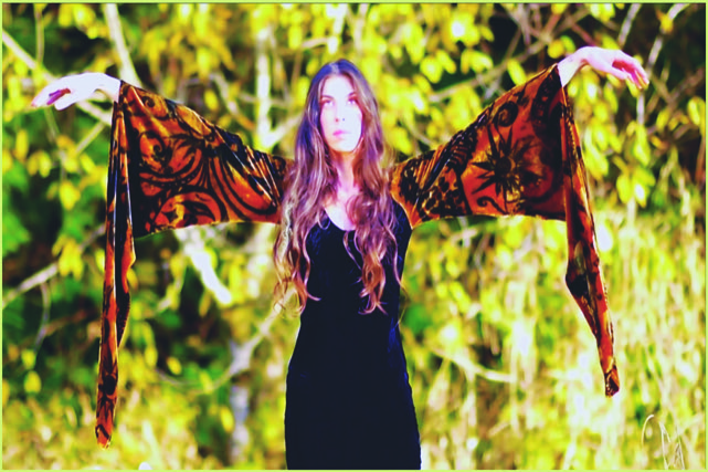Jillian in silk velvet